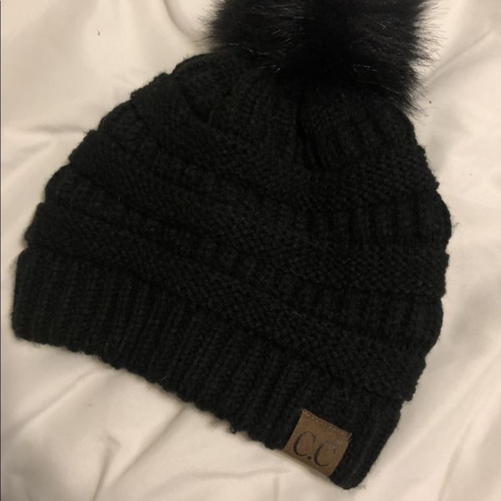 CC black beanie